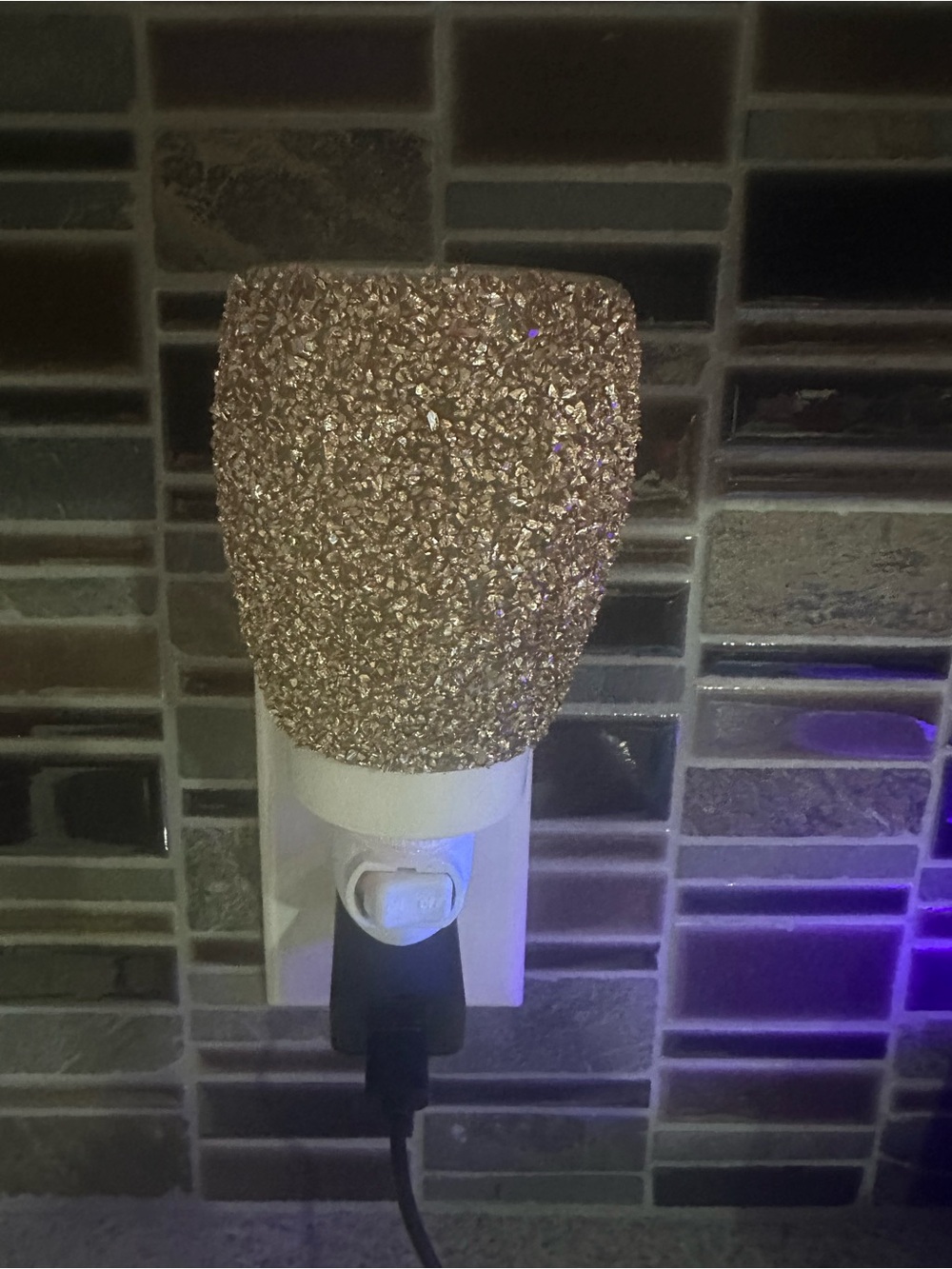 Scentsy Rose Gold Glitter Plug-In Warmer